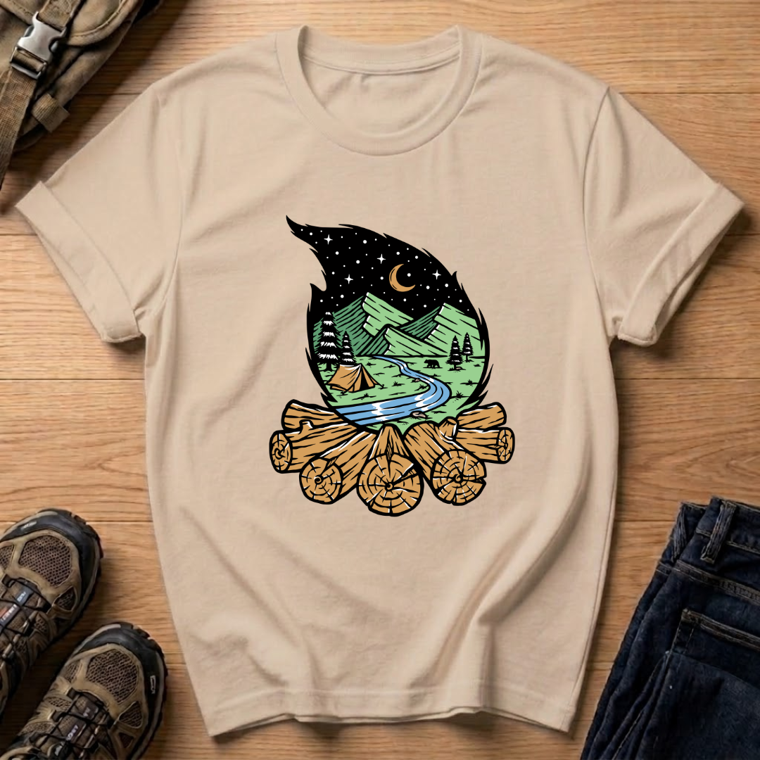 Moonlit Campfire T-Shirt