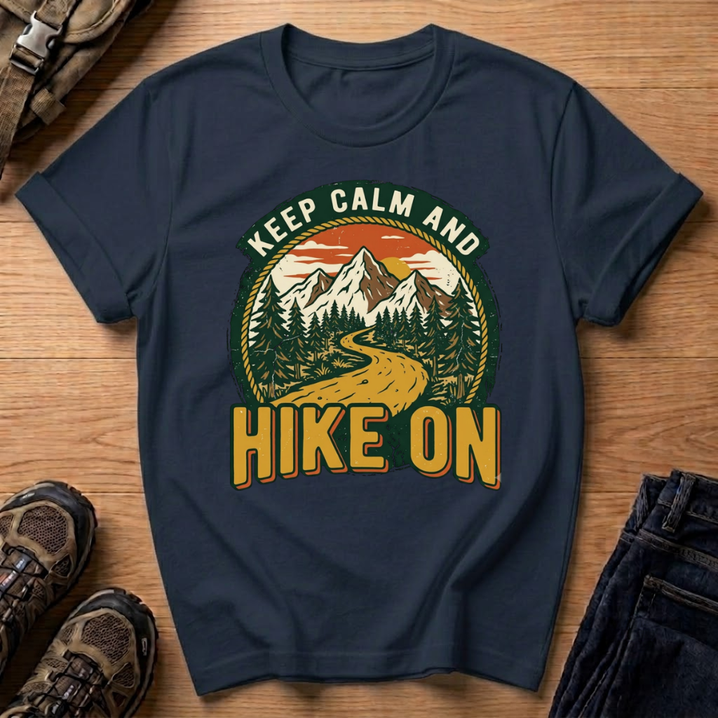 Keep Calm and Hike On T‑Shirt