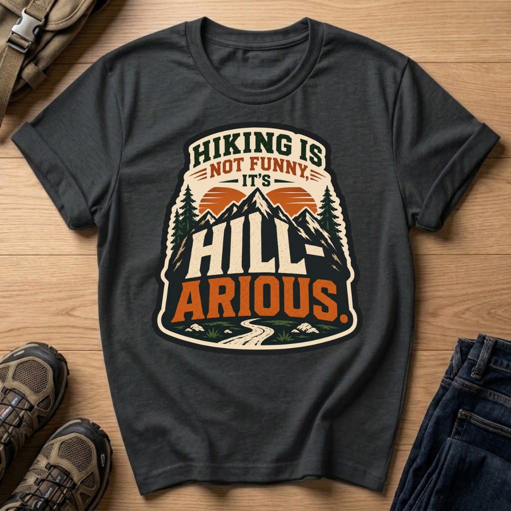 Hiking Is Not Funny, It's Hill-ARious T-Shirt