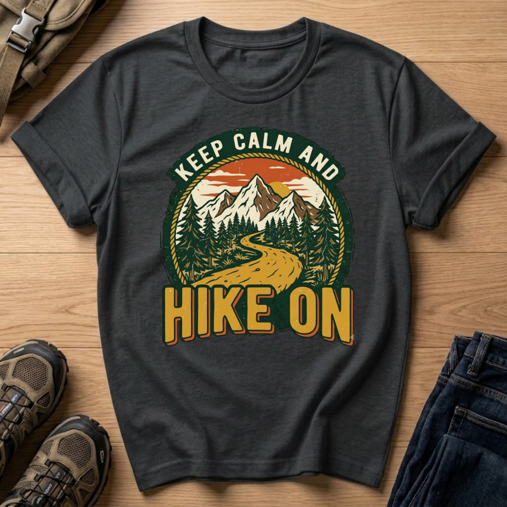 Keep Calm and Hike On T‑Shirt