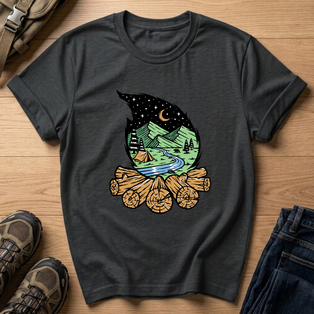Moonlit Campfire T-Shirt