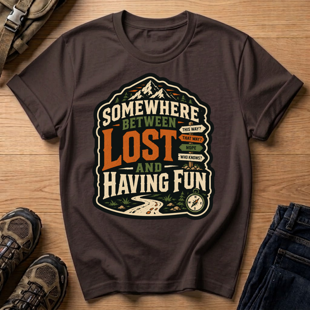 Somewhere Between Lost and Having Fun T-Shirt