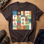 Camping Icons Graphic T-Shirt
