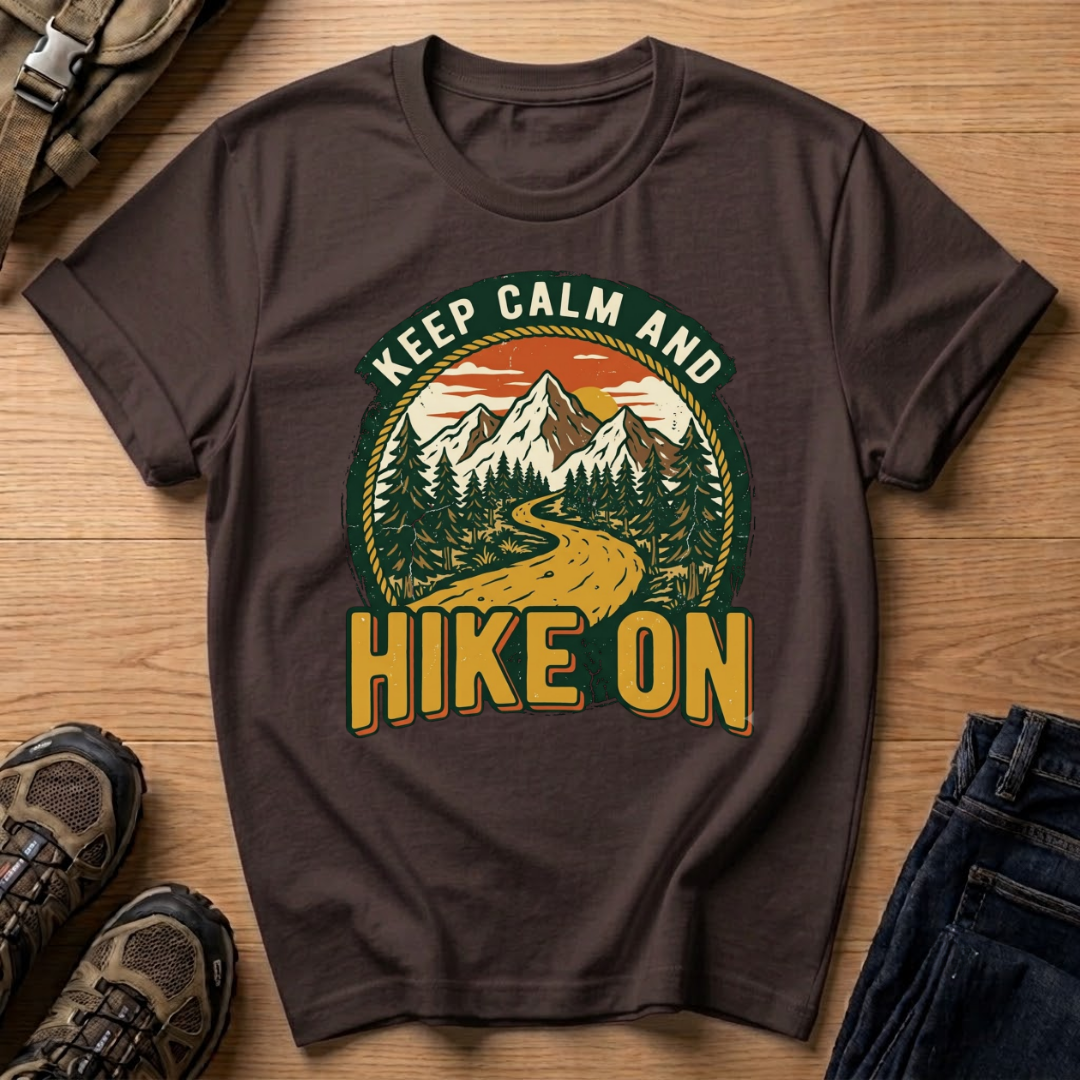 Keep Calm and Hike On T‑Shirt