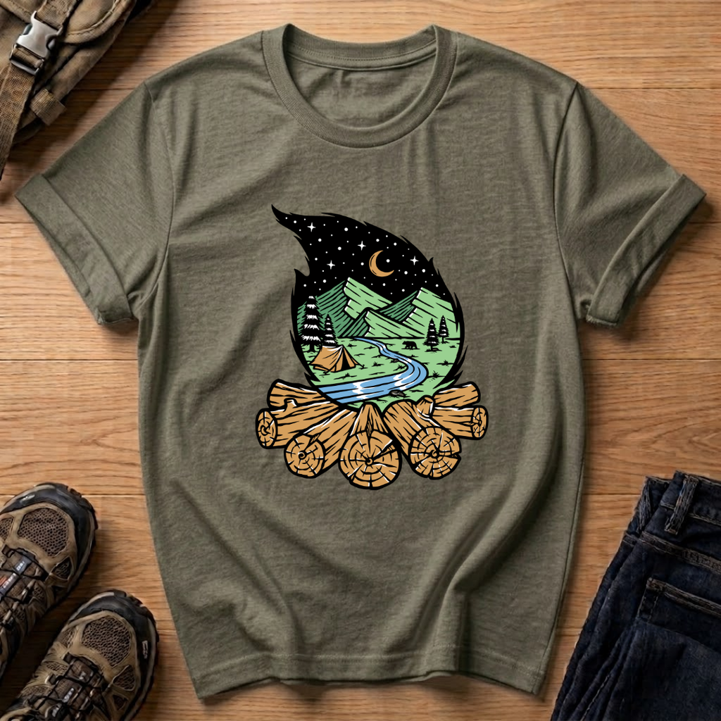 Moonlit Campfire T-Shirt