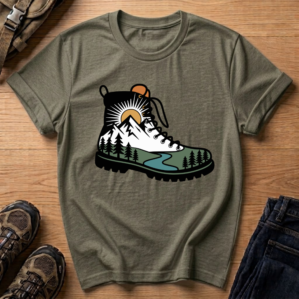 Hiking Boot Graphic T-Shirt