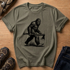 Bigfoot With Axe T-Shirt – Vintage Sasquatch Lumberjack Graphic Tee