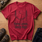Hang Loose Sleep High T-Shirt — Hammock Camping Graphic Tee