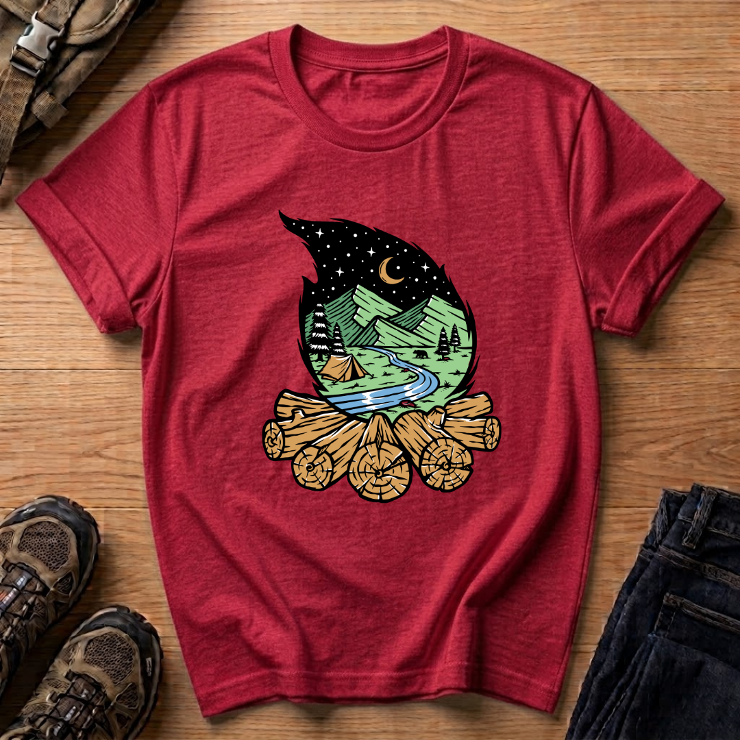 Moonlit Campfire T-Shirt