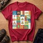 Camping Icons Graphic T-Shirt