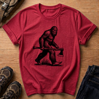 Bigfoot With Axe T-Shirt – Vintage Sasquatch Lumberjack Graphic Tee