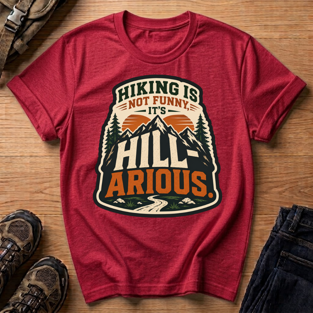 Hiking Is Not Funny, It's Hill-ARious T-Shirt