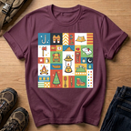 Camping Icons Graphic T-Shirt