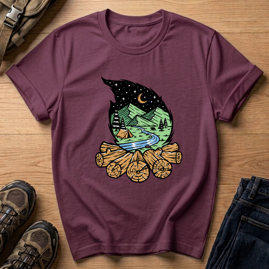 Moonlit Campfire T-Shirt