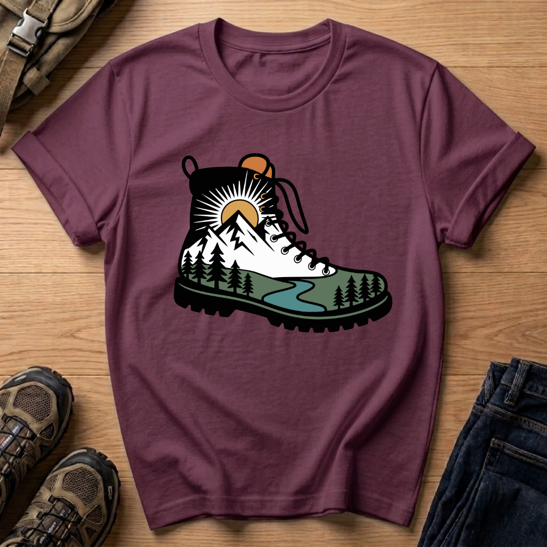 Hiking Boot Graphic T-Shirt