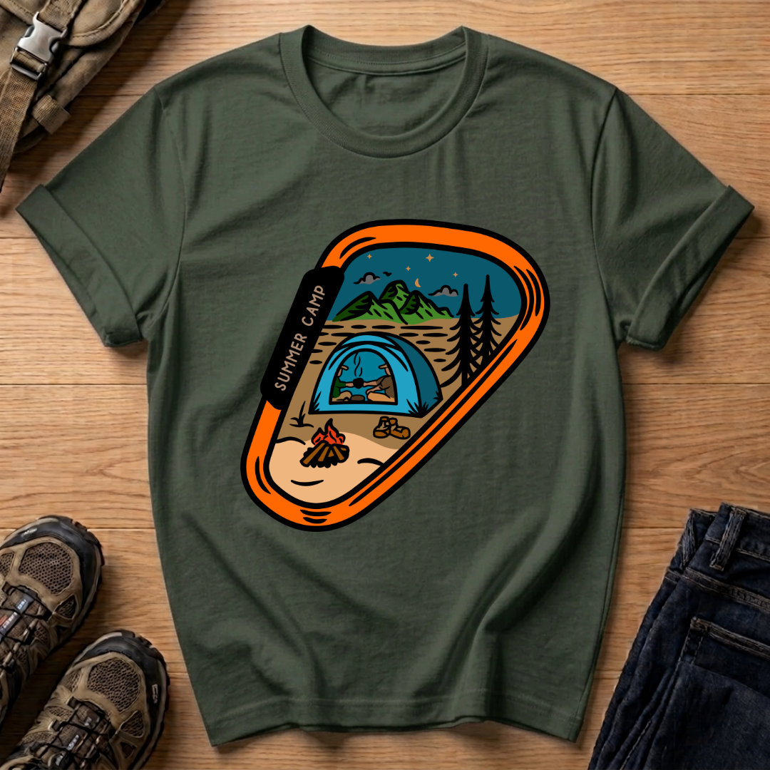 Camping Patch T‑Shirt
