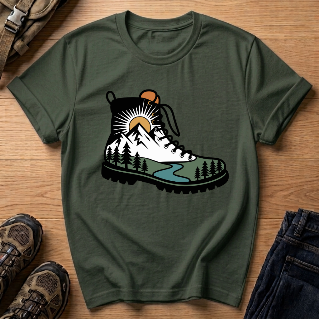 Hiking Boot Graphic T-Shirt