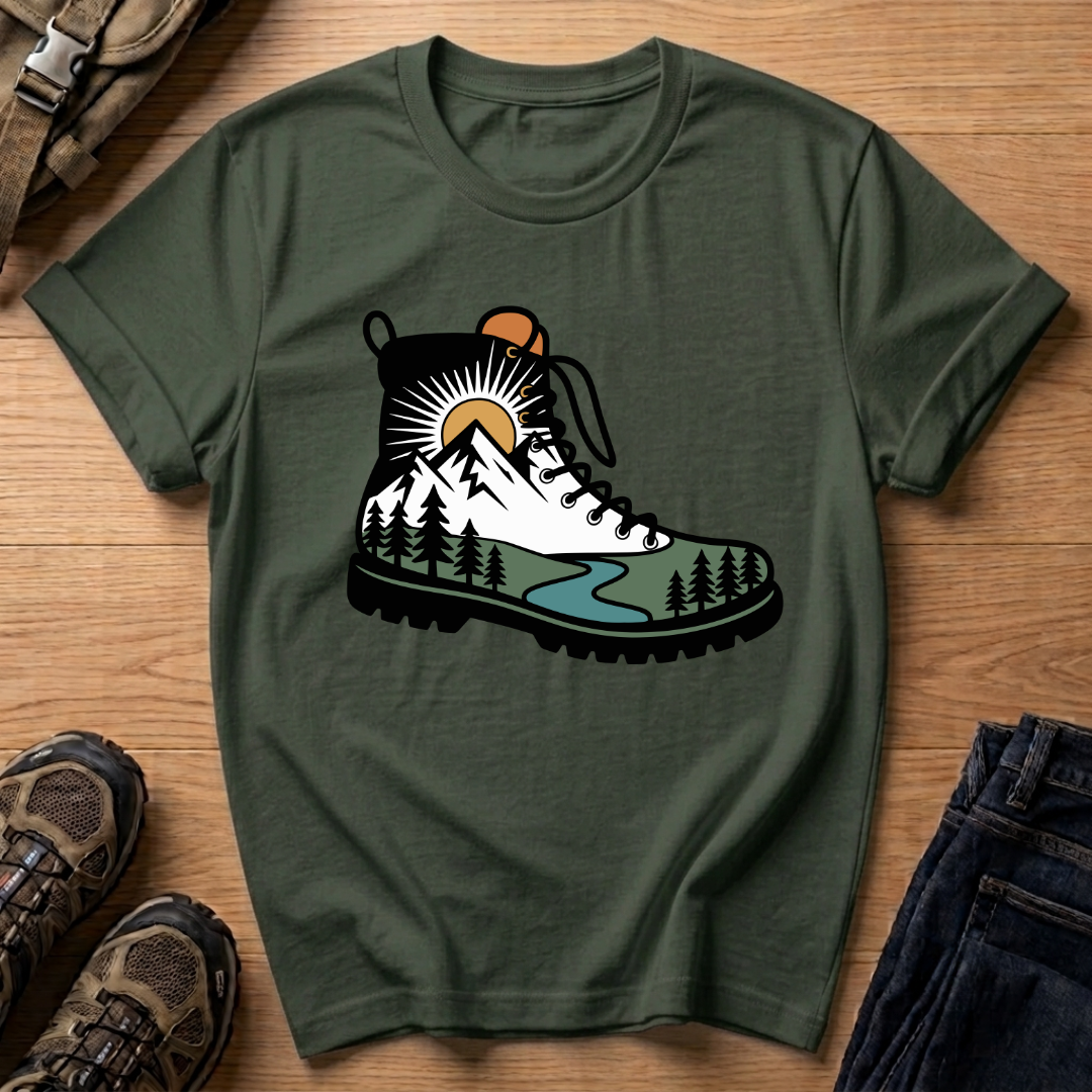 Hiking Boot Graphic T-Shirt