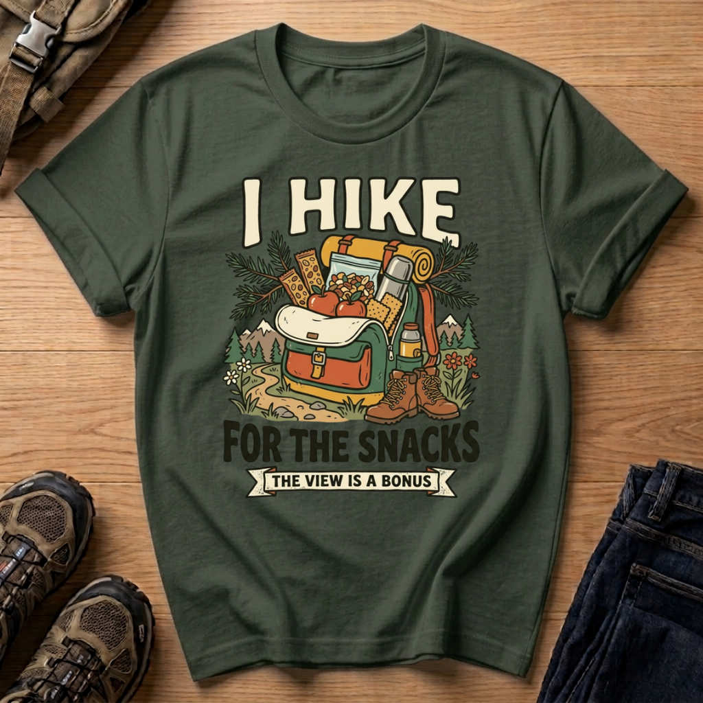 I Hike for the Snacks T-Shirt