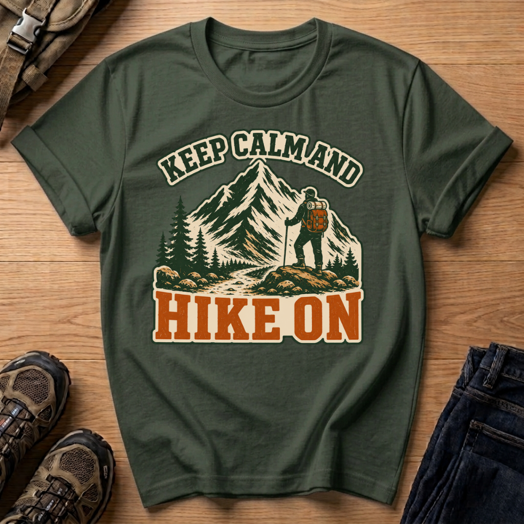 Keep Calm and Hike On T-Shirt