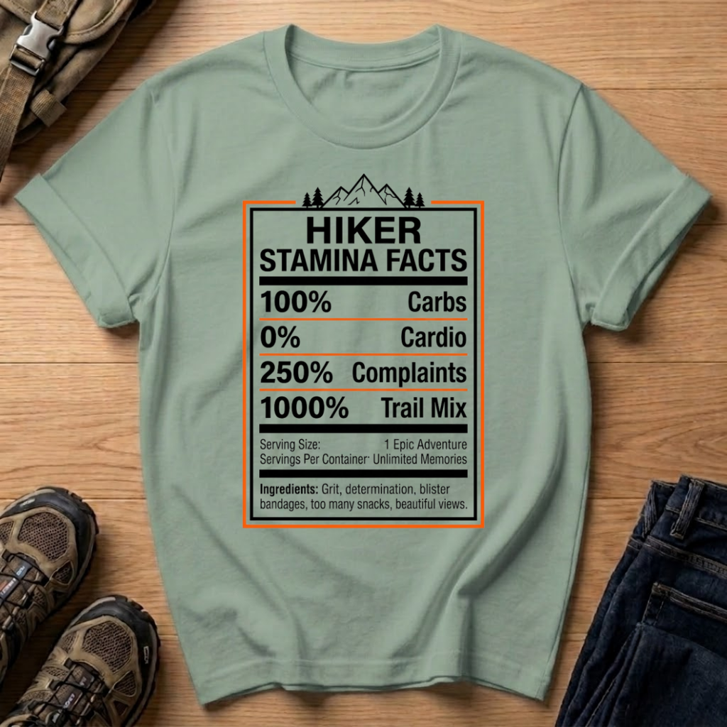 Hiker Stamina Facts T-Shirt