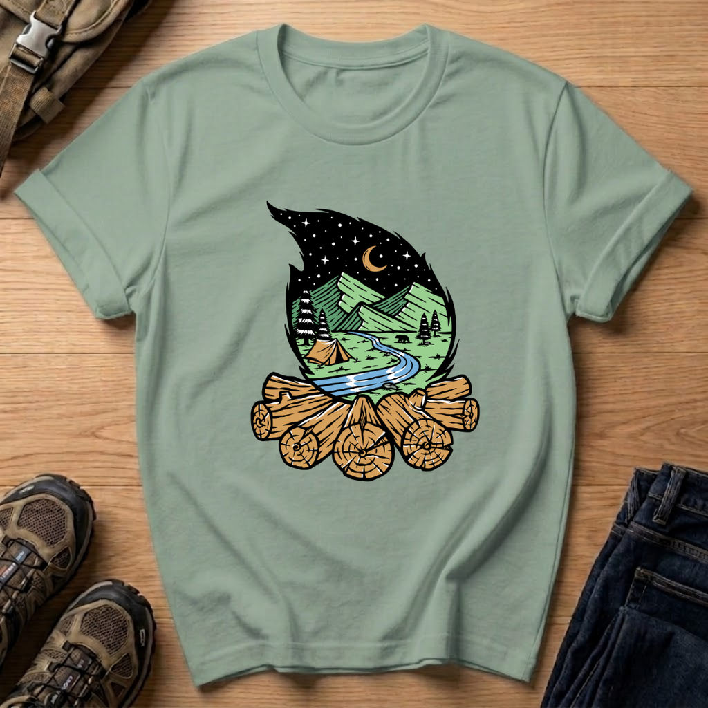 Moonlit Campfire T-Shirt