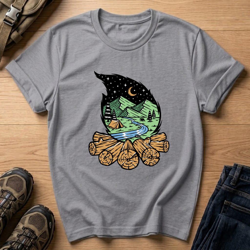 Moonlit Campfire T-Shirt