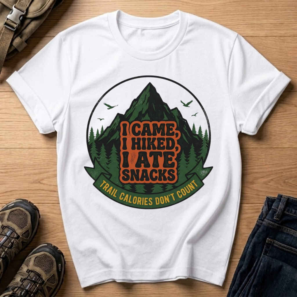 I Came, I Hiked, I Ate Snacks T-Shirt