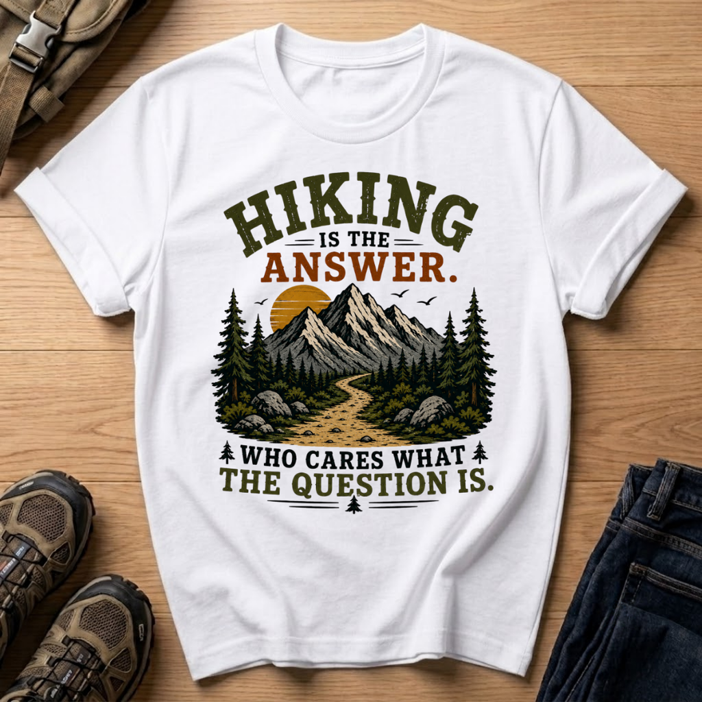 Hiking Is The Answer T‑Shirt