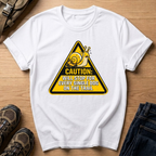 "Caution: Will Stop For Every Single Dog On The Trail" T-Shirt
