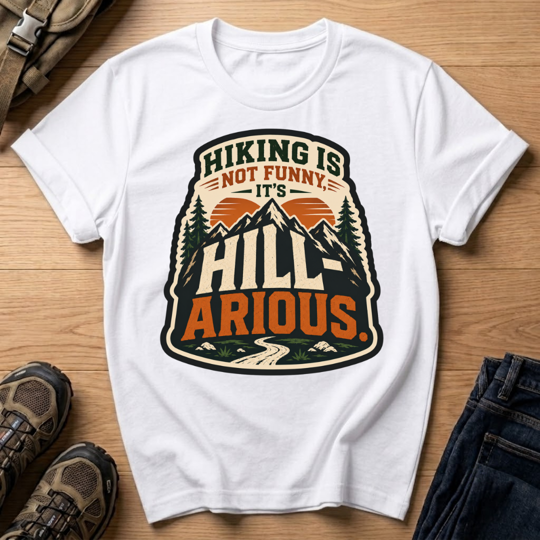 Hiking Is Not Funny, It's Hill-ARious T-Shirt