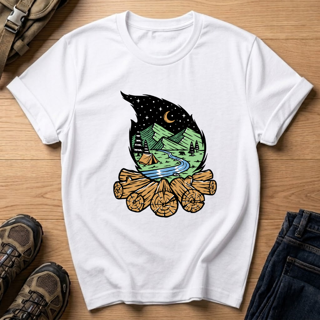 Moonlit Campfire T-Shirt