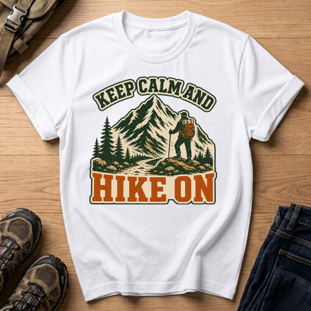Keep Calm and Hike On T-Shirt