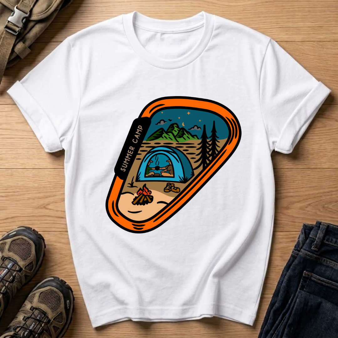 Camping Patch T‑Shirt
